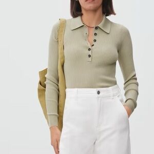 Everlane Supersoft Merino Long Sleeve Polo